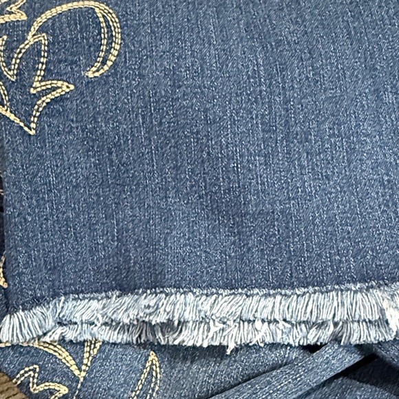 NWT Democracy High Rise Embroidered Jeans - Absolution Slim Straight - Picture 6 of 9